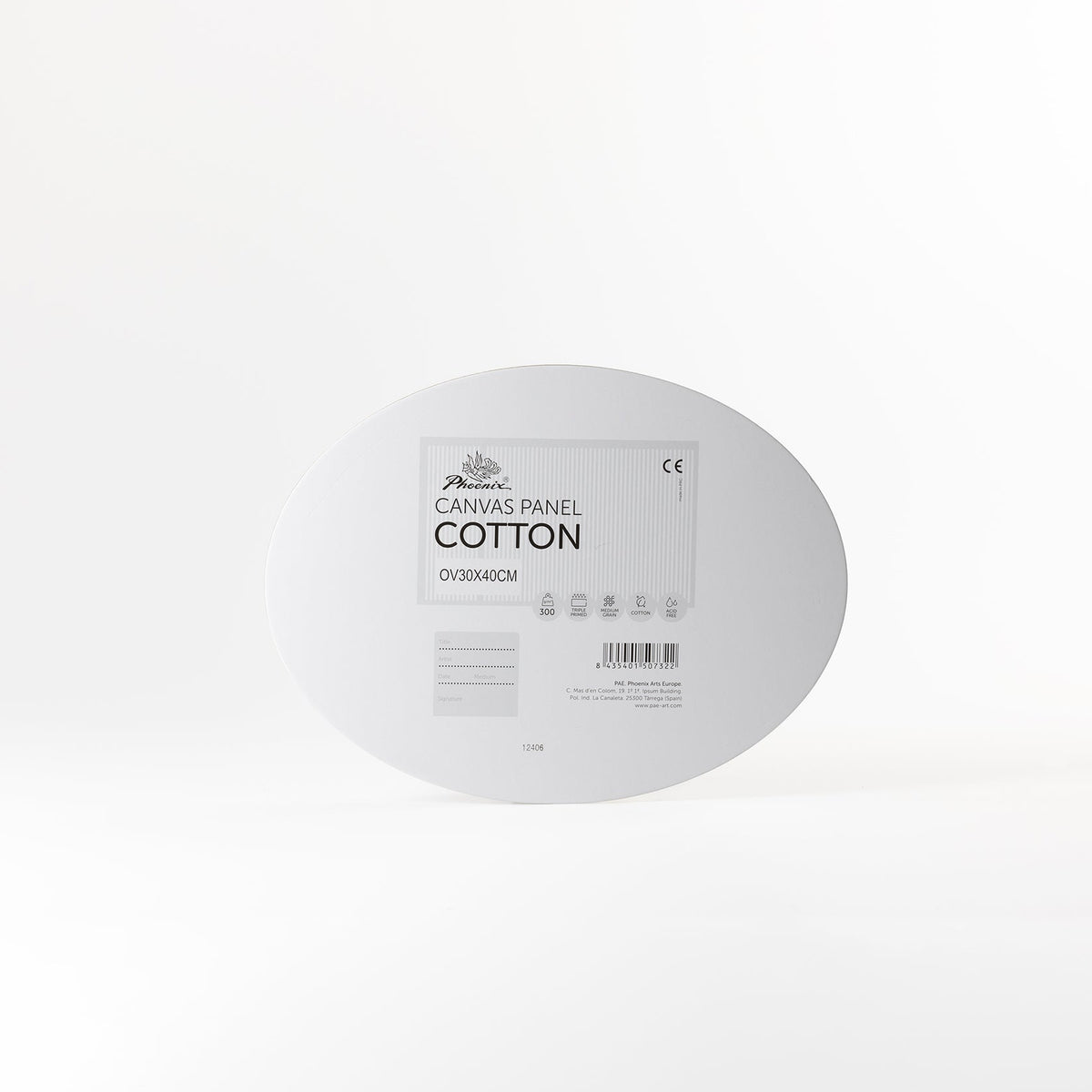 Canvas Panel Cotton | Ovale | Grain moyen