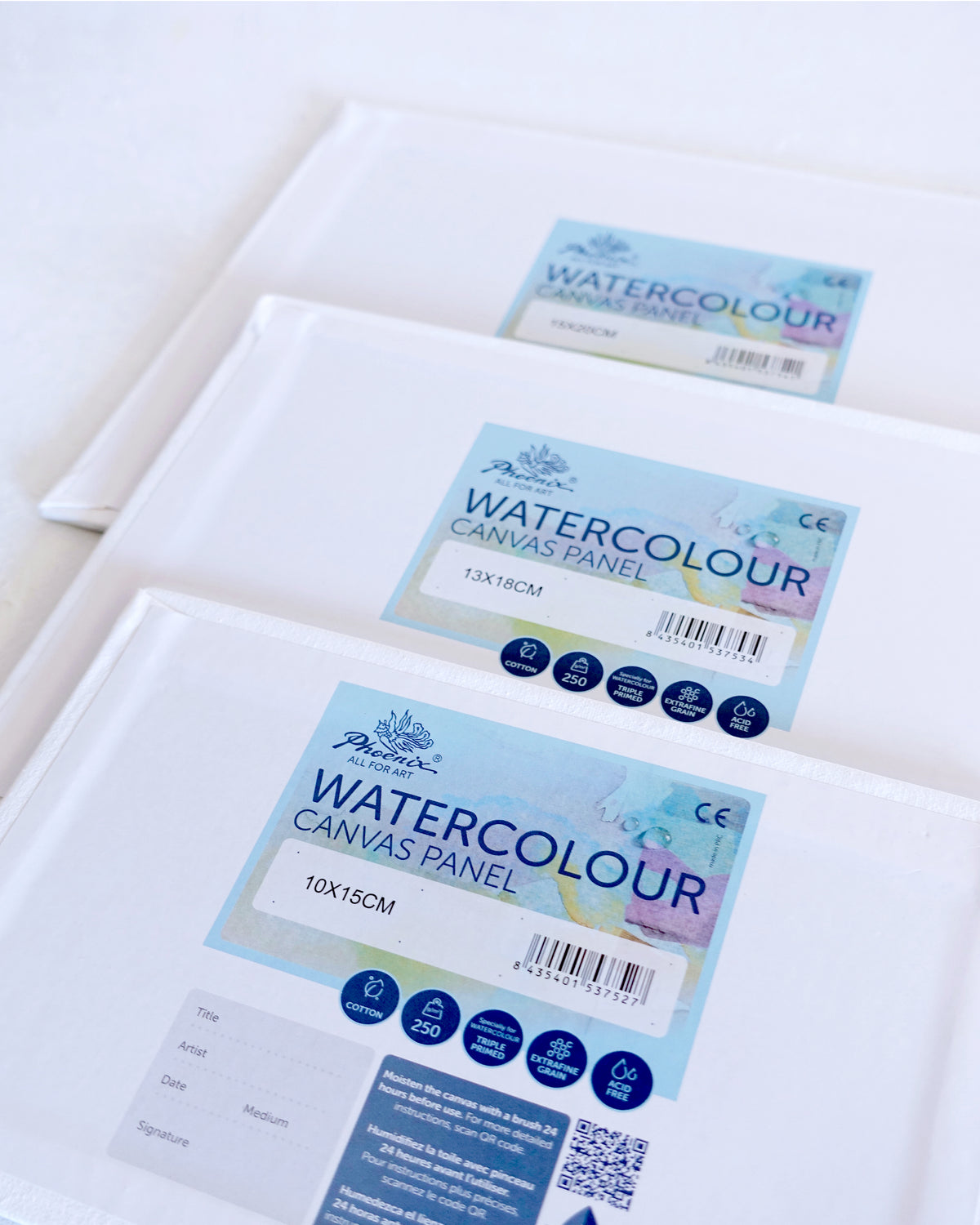 Watercolour Canvas Panel | Coton | Grain Extra Fin