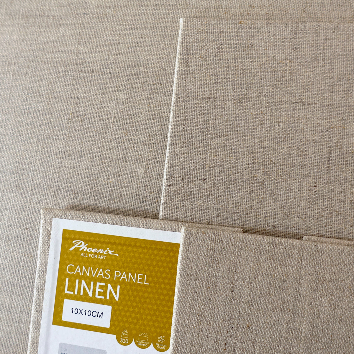 Linen Canvas Panel | Linen | Transparent Primed