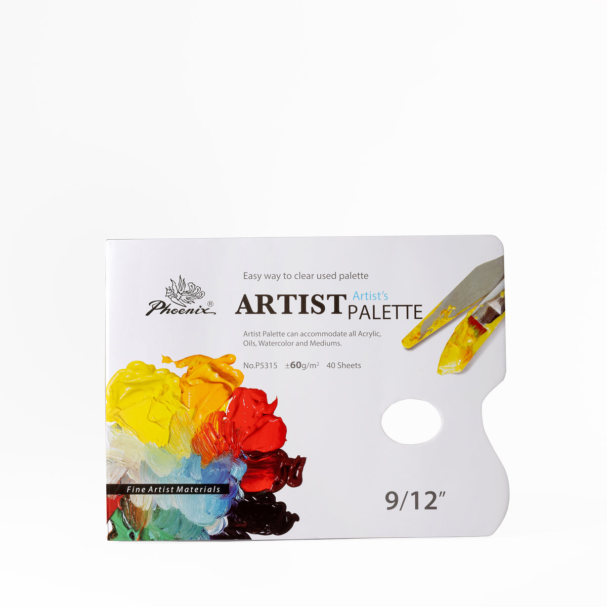 Paleta de papel rectangular desechable