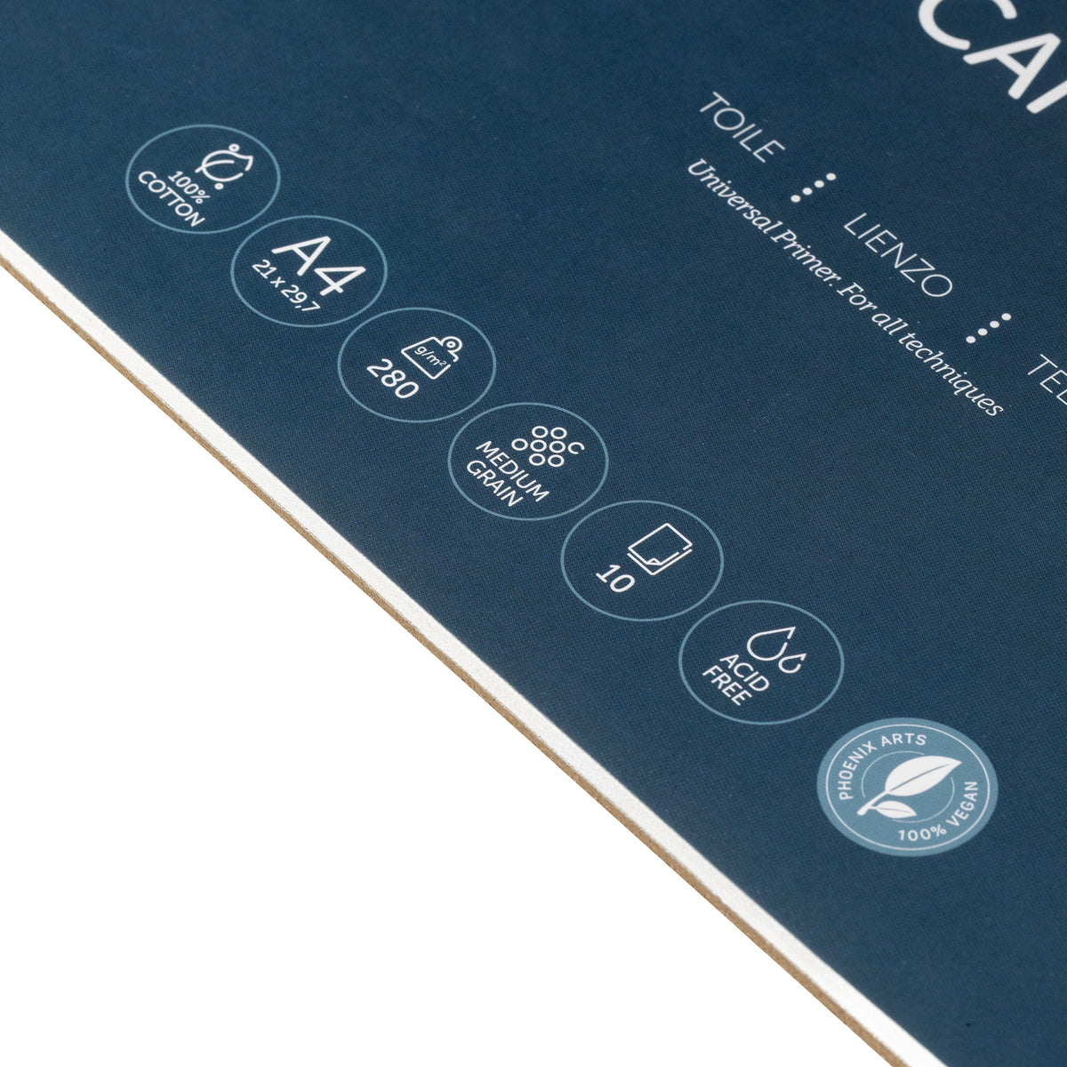 Canvas Pad | Lienzo 100 % algodón | Grano medio