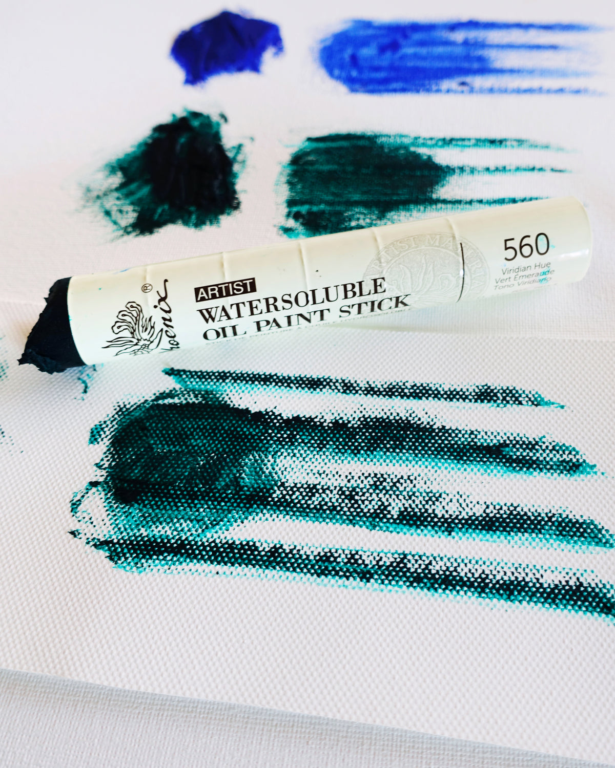 Artist | Set de barras de pintura al óleo solubles en agua | 6 × 37 ml | Espátula