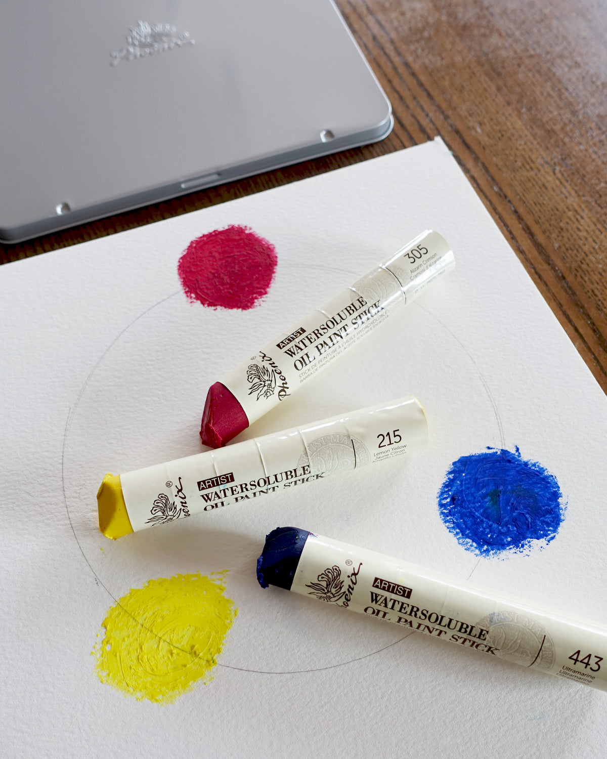 Artist | Set de barras de pintura al óleo solubles en agua | 6 × 37 ml | Espátula