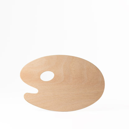 Palette en bois ovale