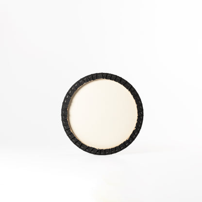 Round Black | 100% Cotton | Medium Grain