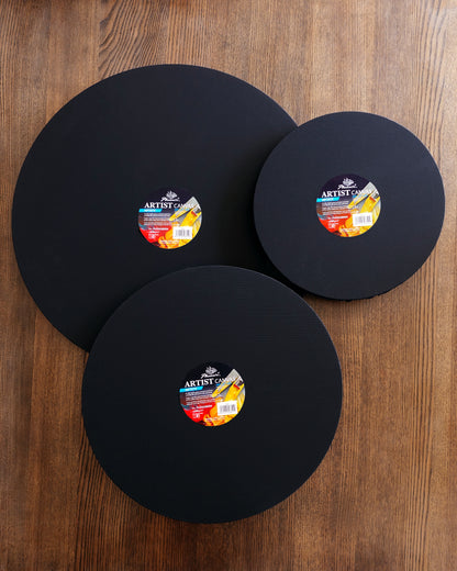 Round Black | 100% Cotton | Medium Grain