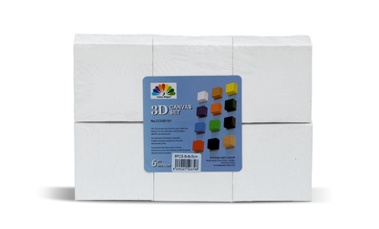3D Canvas Set 8 × 8 cm | 6 pcs/ensemble