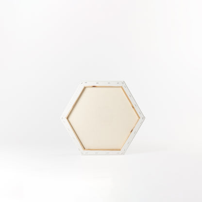 Hexagon Stretched Canvas | Algodón 100% | Grano Medio