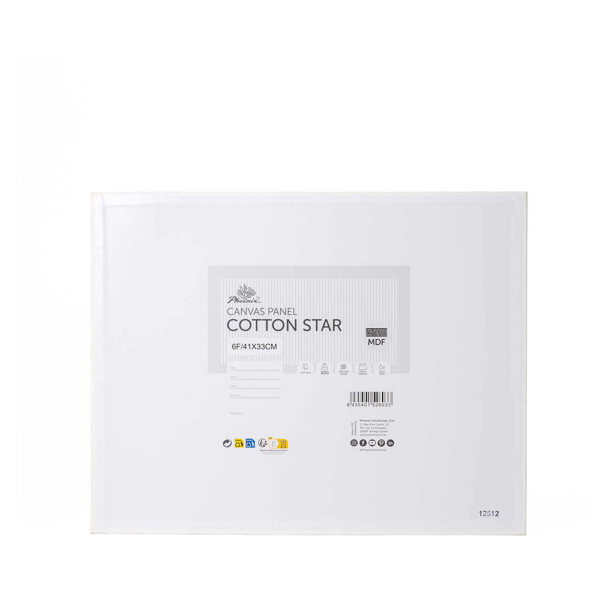 Canvas Panel Cotton Star | Cotton | Medium Grain