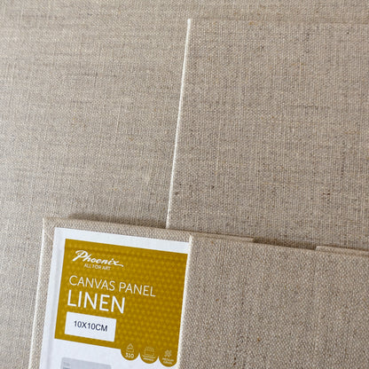 Linen Canvas Panel | Linen | Transparent Primed