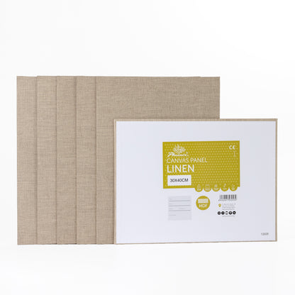 Linen Canvas Panel | Linen | Transparent Primed