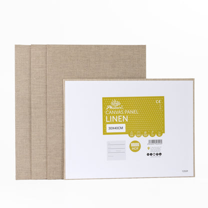 Linen Canvas Panel | Linen | Transparent Primed