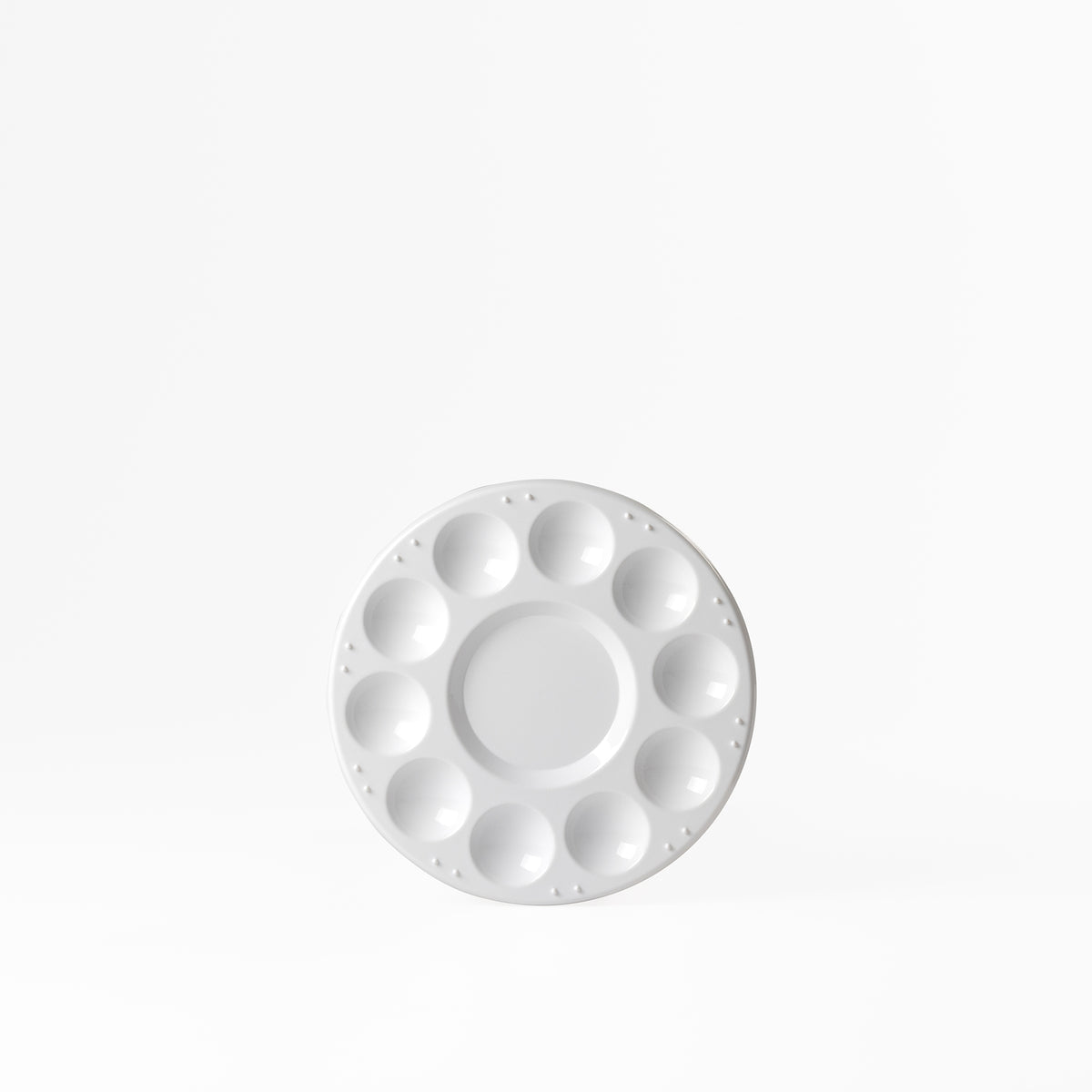 Round Plastic Palette with Wells