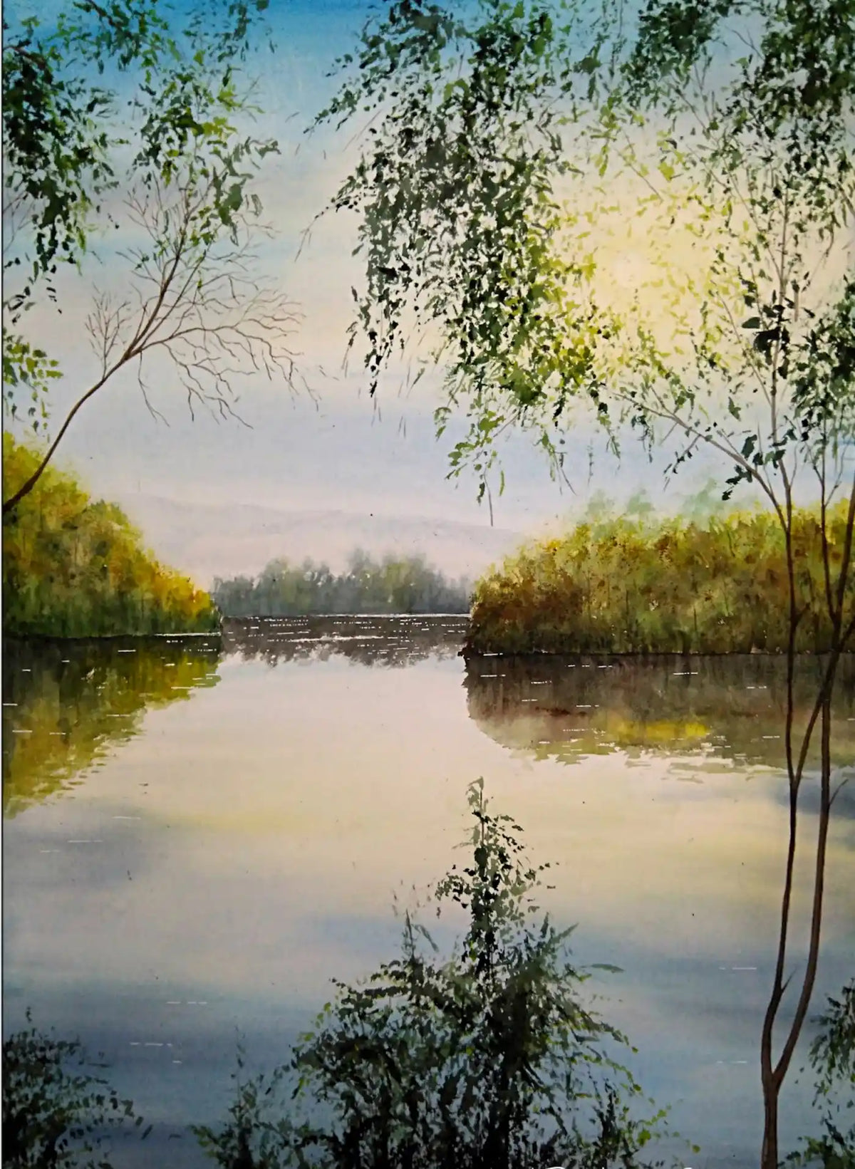 « Baixo Miño ». 50x70cm, Aquarelle.