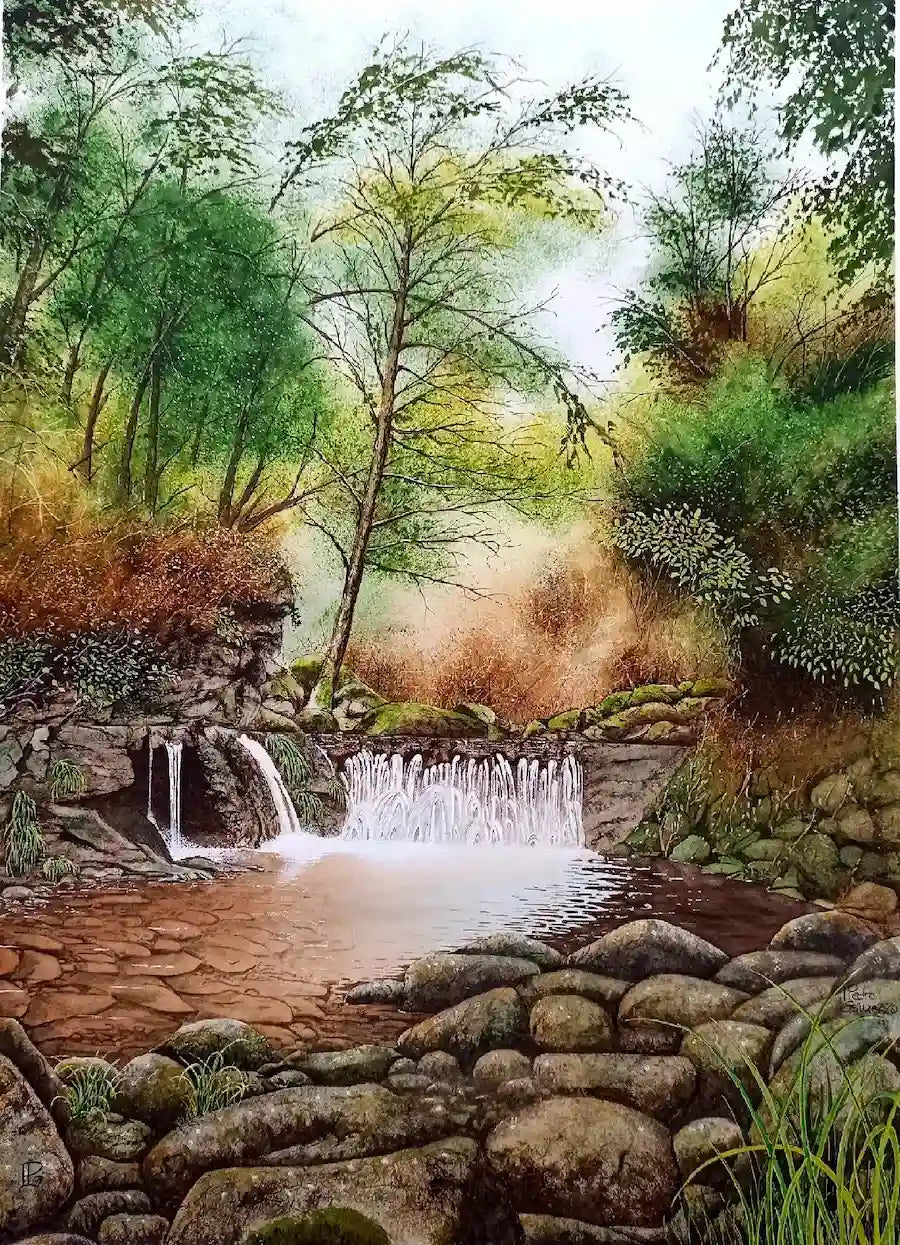 « Hervás ». 52x72 cm, Aquarelle