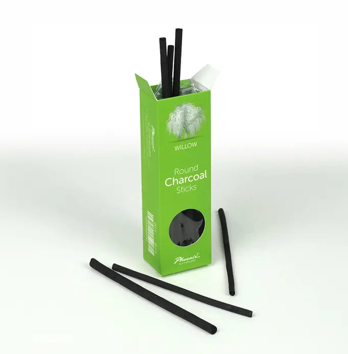 Willow Charcoal Sticks | Bâtons De Charbon De Saule | Rond