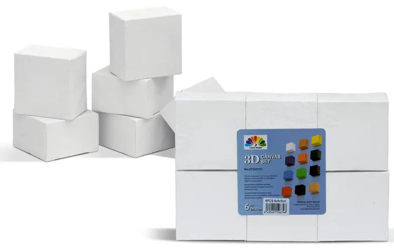 3D Canvas Set 8 × 8 cm | 6 pcs/ensemble