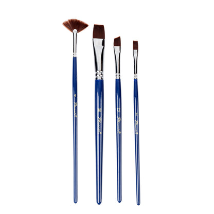 Acrylic & Watercolour Special Effects | Set | Nylon marrón | Mango corto