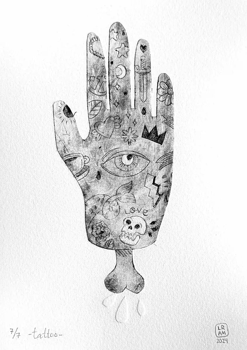 « Tattoo » – Gravé sur Tetrabrik®. 2024.