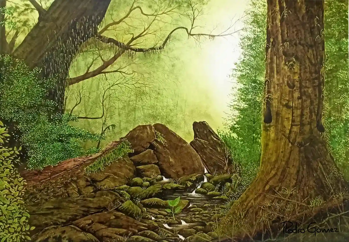 « Vitalité ». 100x140 cm, Aquarelle