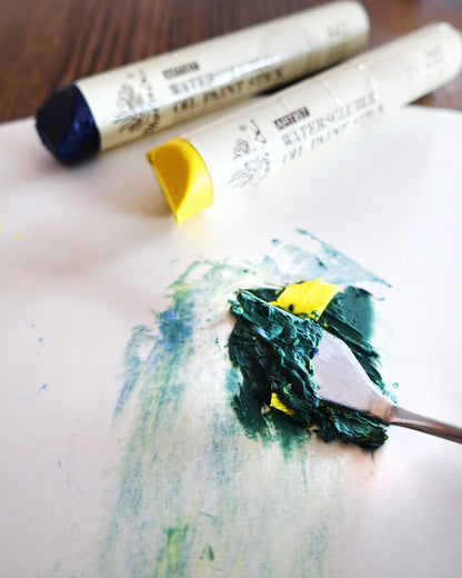 Artist | Set de barras de pintura al óleo solubles en agua | 6 × 37 ml | Espátula