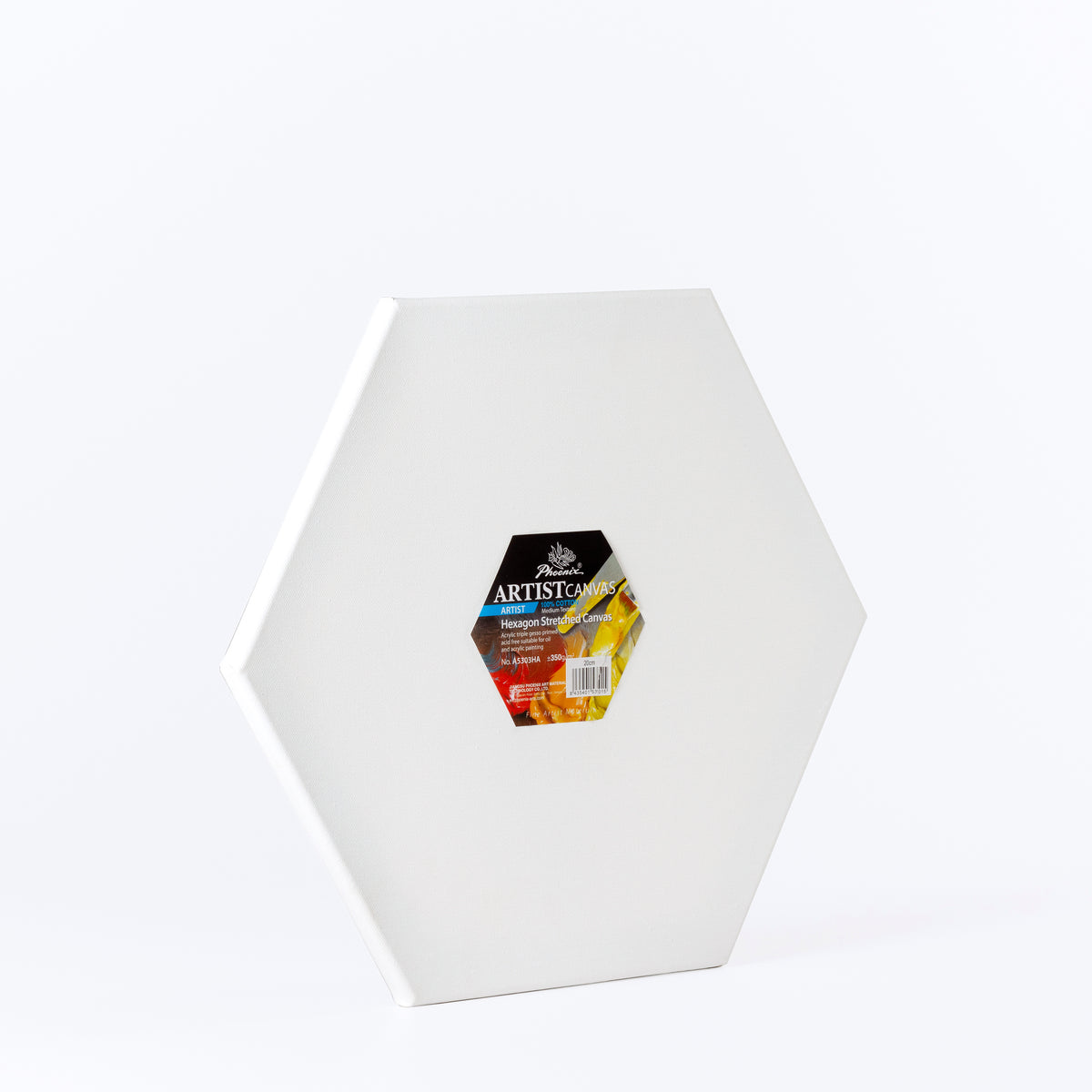 Hexagon Stretched Canvas | Algodón 100% | Grano Medio