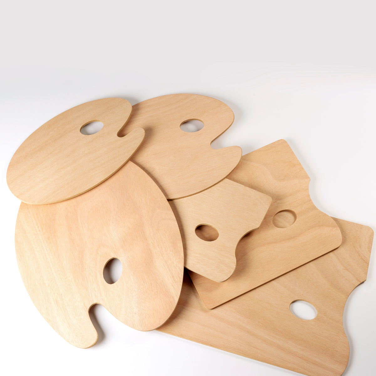 Palette en bois ovale