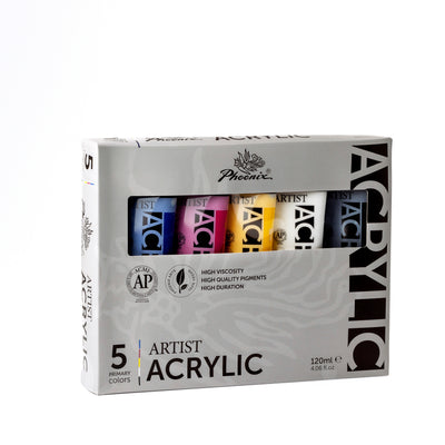Artist | Set de Colores Acrílicos Primarios | Tubos de 120 ml